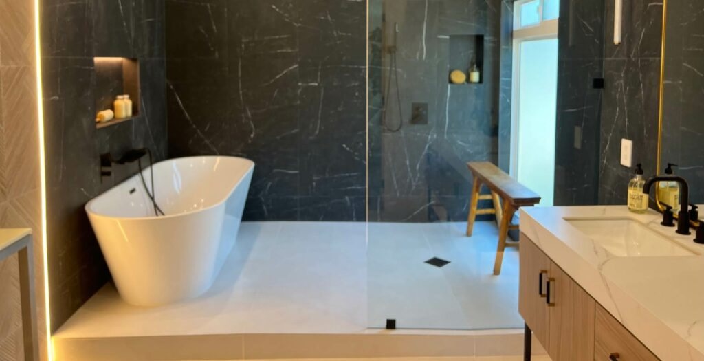Remodelled bathroom interior