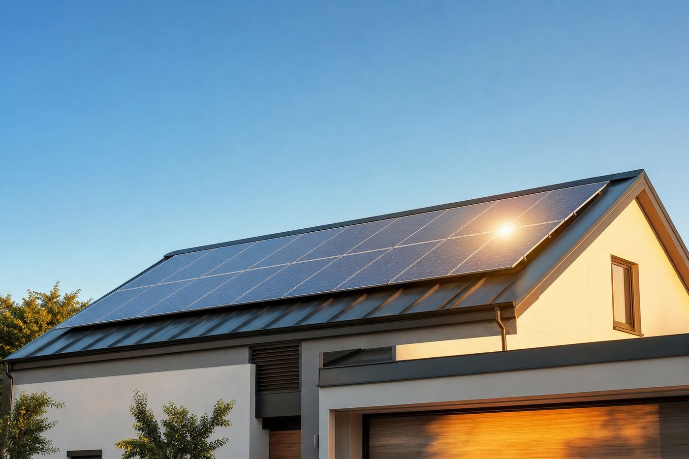 Residential solar panel array